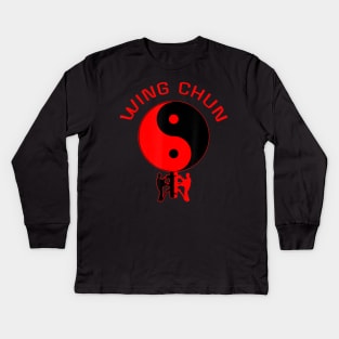 Wing Chun Kung Fu Kids Long Sleeve T-Shirt